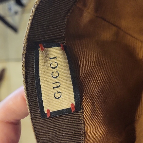 Gucci Authentic GG Logo Canvas Baseball Cap Size Small - Picture 3 of 6